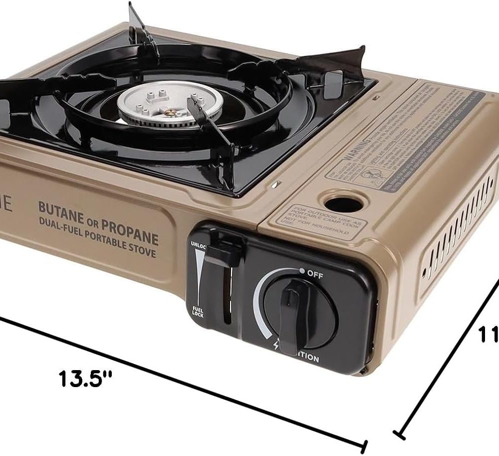 Gas One GS-3400P Propane or Butane Stove Dual Fuel Stove Portable Camping Stove - Patented - with Carrying Case Great for Emergency Preparedness Kit - Image 8