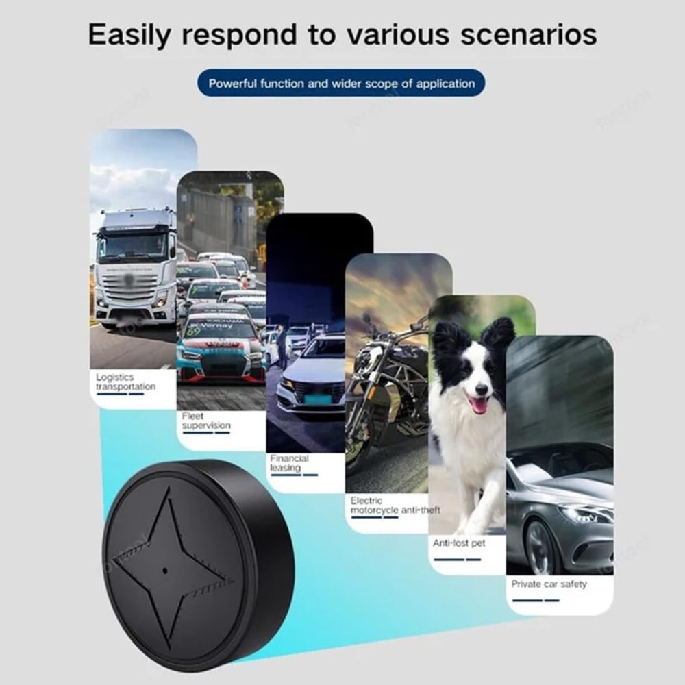 GPS Strong Magnetic Vehicle Anti-Lost Tracker, Mini GPS Tracker for Vehicles No Subscription - Smallest GPS Tracker Locator Real Time, Anti-Theft Micro Tracking Device with Free App (pg12-2) - Image 3